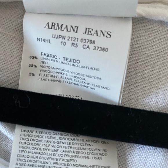 Armani Jeans Linen Blazer - Picture 4 of 5